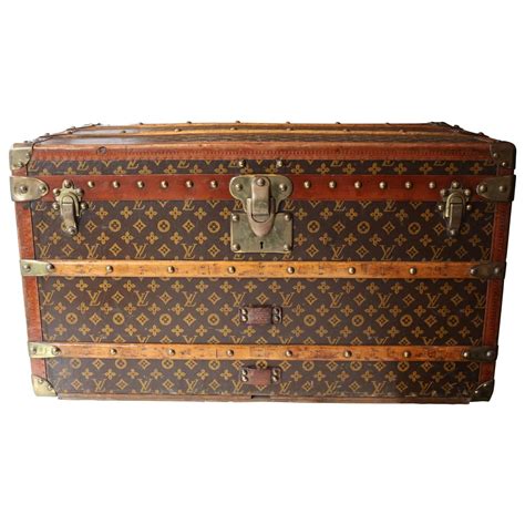 louis vuitton steamer trunk antiques roadshow|vintage Louis Vuitton hard suitcase.